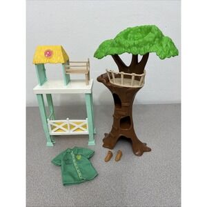 Barbie Animal Rescue Center Wildlife Vet Replacement Tree, Tower, Shirt & Boots‎